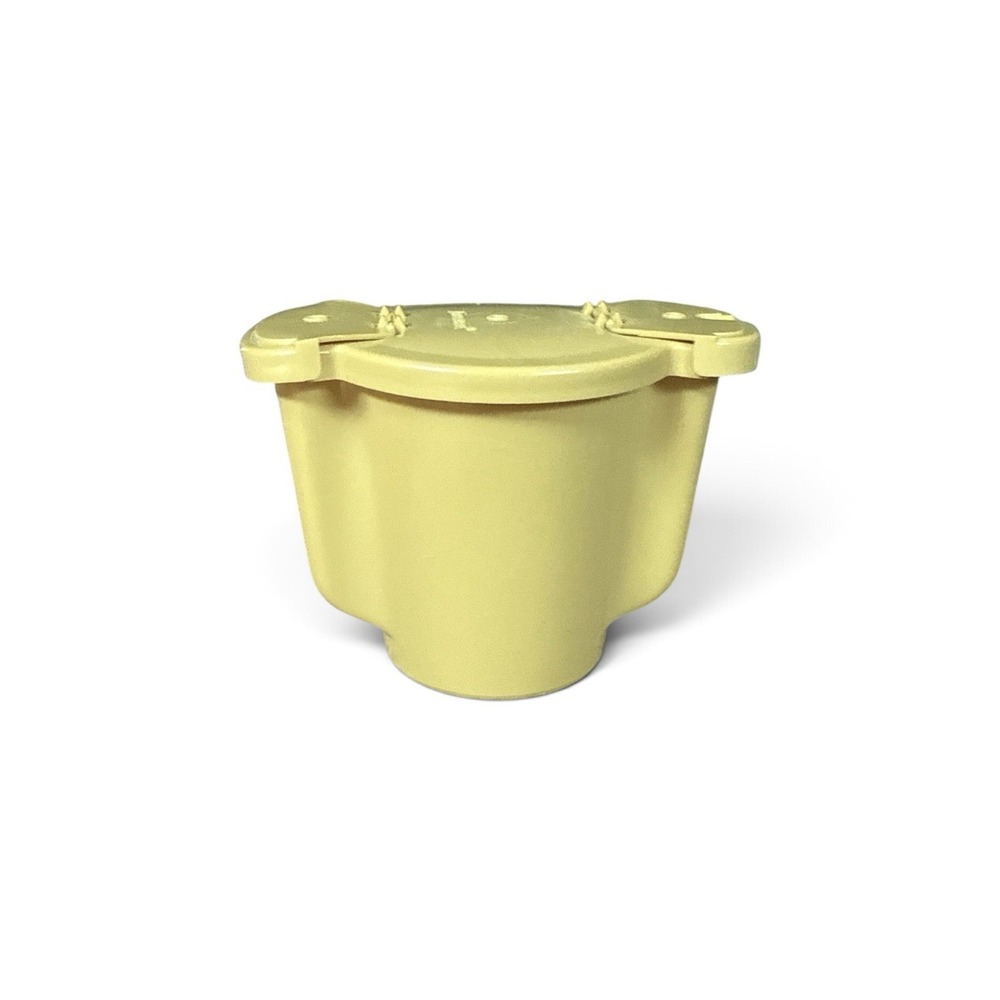 Vtg Tupperware Harvest Gold Double Flip Pour Sugar Bowl Container 577-10